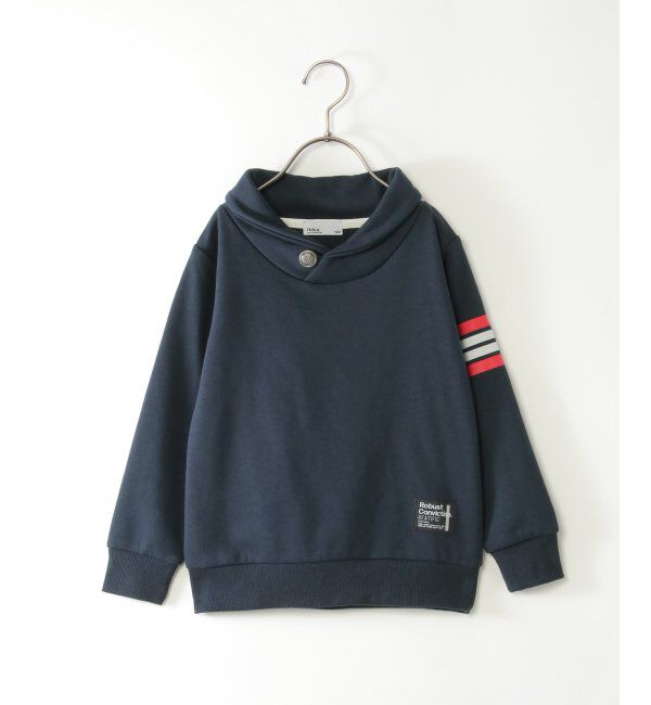 ikka kids「コンチョボタンショール襟トレーナー（120~160cm）」|Tシャツ・カットソー|