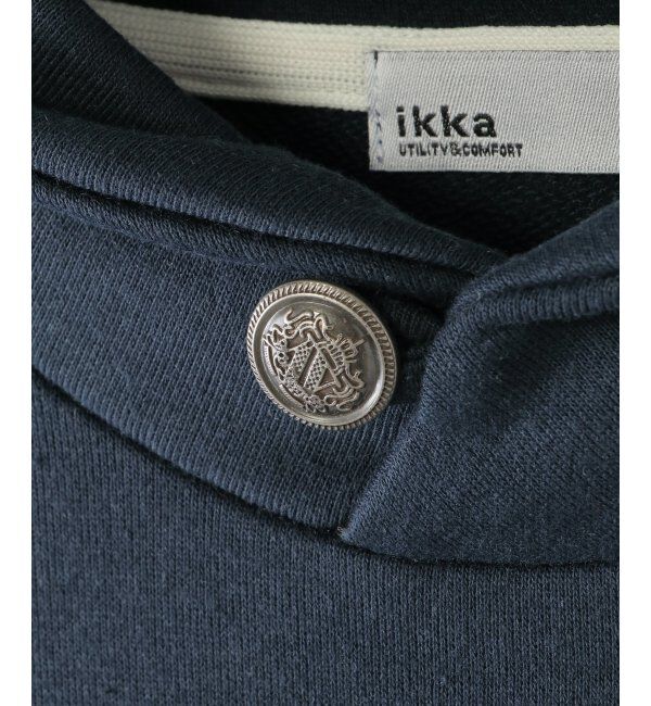 ikka kids「コンチョボタンショール襟トレーナー（120~160cm）」|Tシャツ・カットソー|