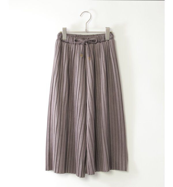 ikka kids「【親子おそろい】スエード風プリーツパンツ（120~160cm）」|その他|