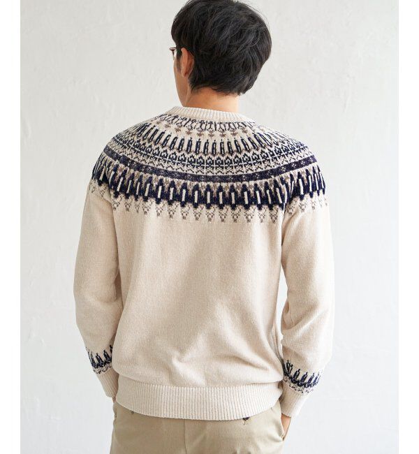 ikka「モール求心柄ニット」|プルオーバー|