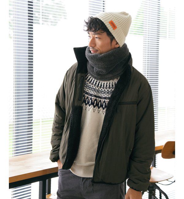 ikka「モール求心柄ニット」|プルオーバー|