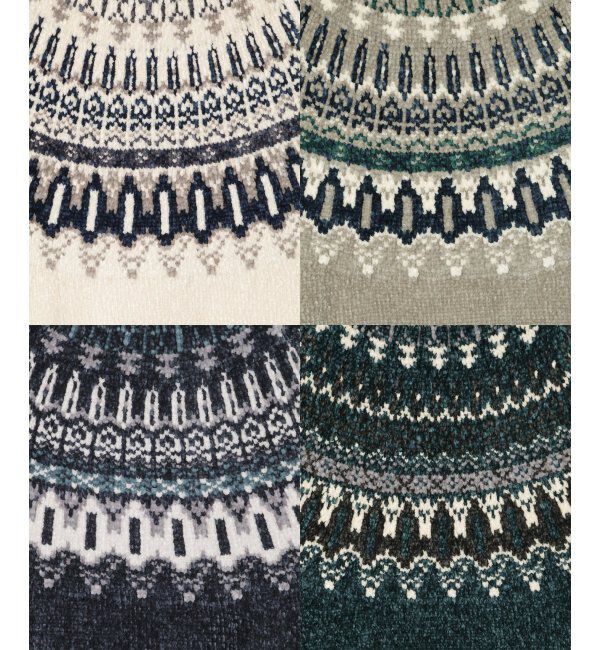 ikka「モール求心柄ニット」|プルオーバー|