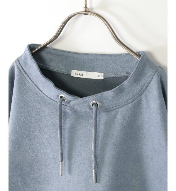 ikka kids「【親子おそろい】GOKU楽フェイクスエードルーイカラーレイヤードプルオーバー（120~160cm）」|Tシャツ・カットソー|