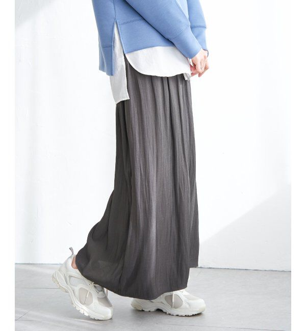 ikka「カッセンボリュームラップスカーチョ」|その他|チャコール