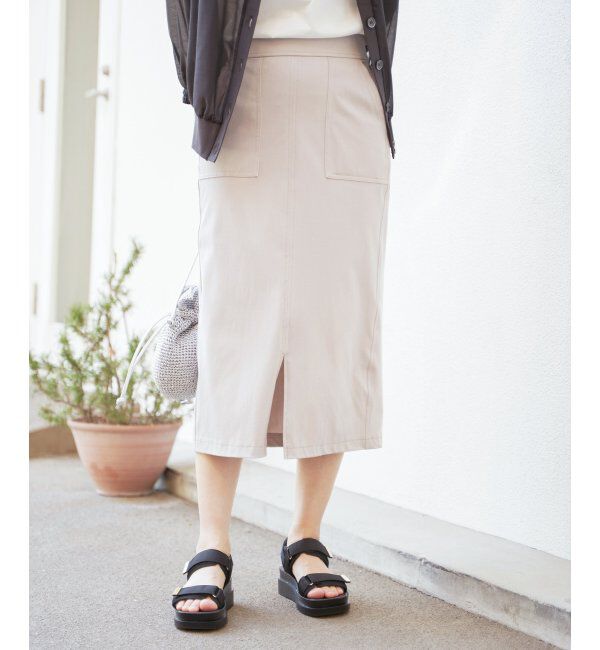 ikka「GOKU楽冷感タイトスカート」|スカート|