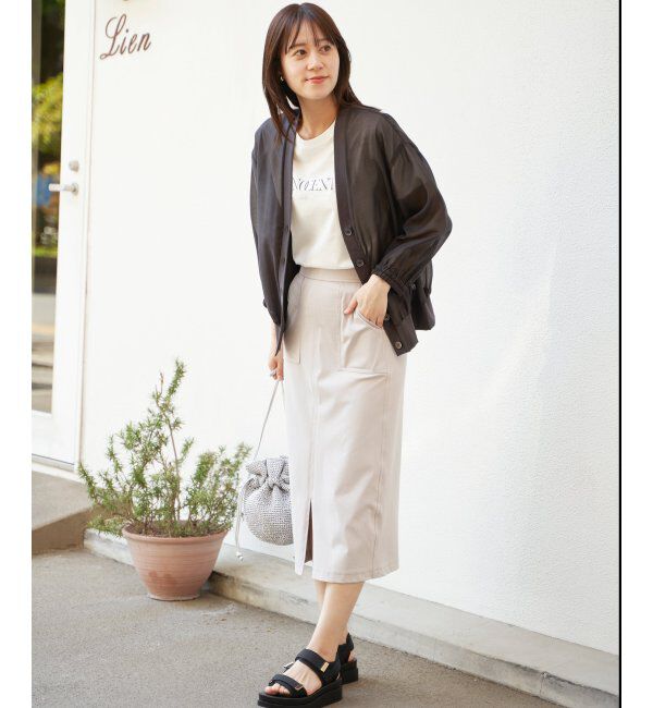 ikka「GOKU楽冷感タイトスカート」|スカート|