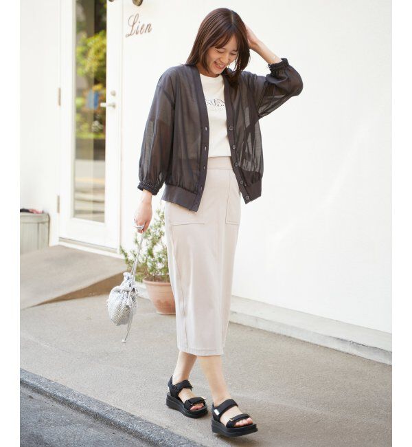 ikka「GOKU楽冷感タイトスカート」|スカート|