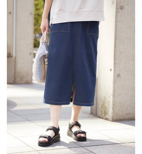 ikka「GOKU楽冷感タイトスカート」|スカート|