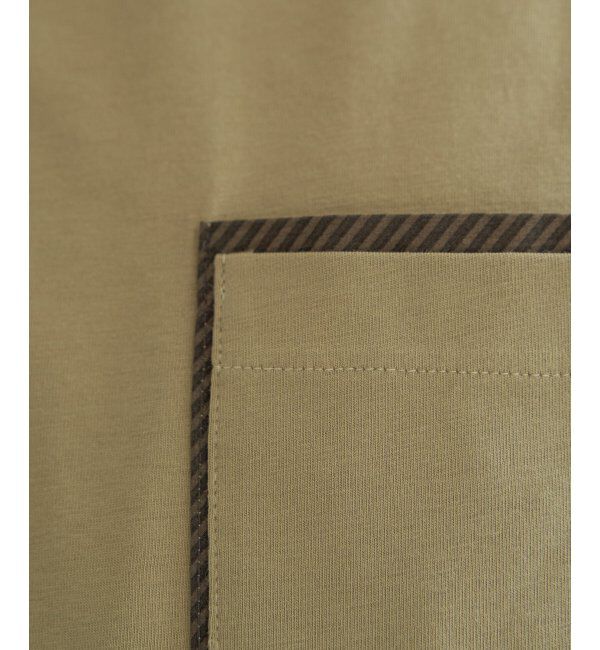 ikka「ストライプMIXポケットTシャツ」|Tシャツ・カットソー|