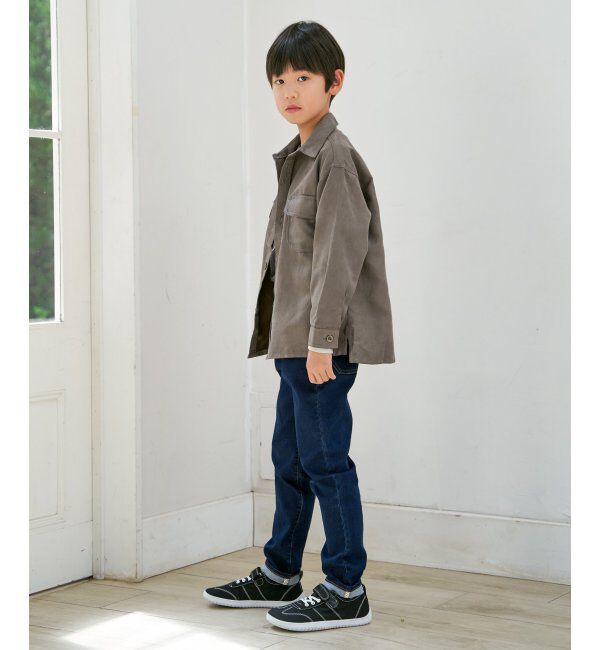 ikka kids「【親子コーデ】フェイクスエード／デニムシャウター（110~160cm）」|シャツ・ブラウス|
