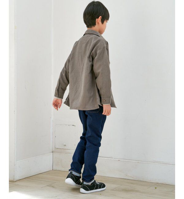 ikka kids「【親子コーデ】フェイクスエード／デニムシャウター（110~160cm）」|シャツ・ブラウス|