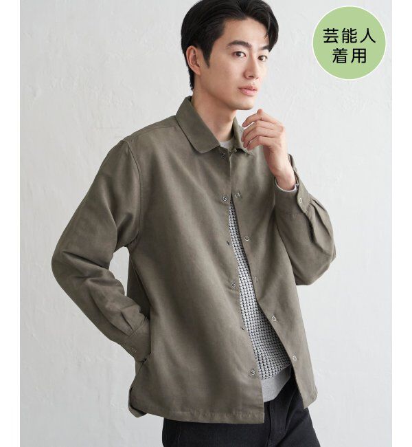 ikka「フェイクスウェードシャウター」|シャツ・ブラウス|ミディアムグレー