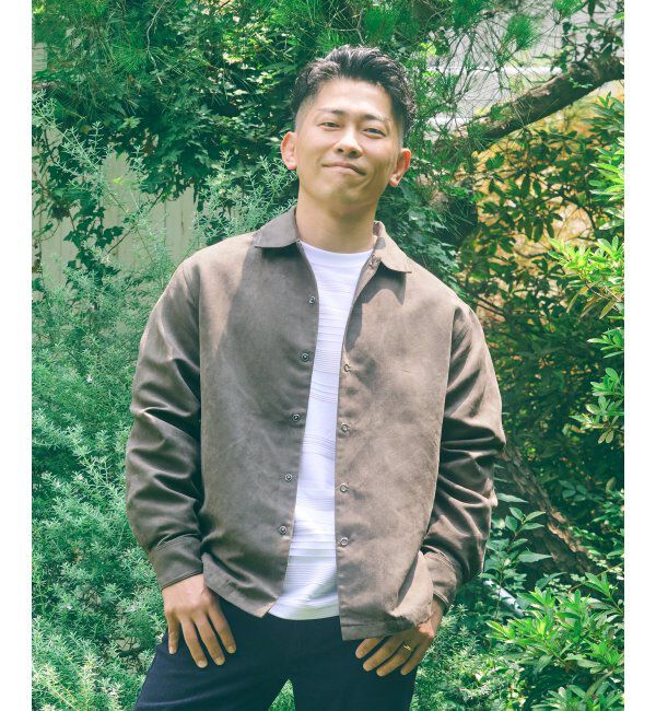 ikka「フェイクスウェードシャウター」|シャツ・ブラウス|