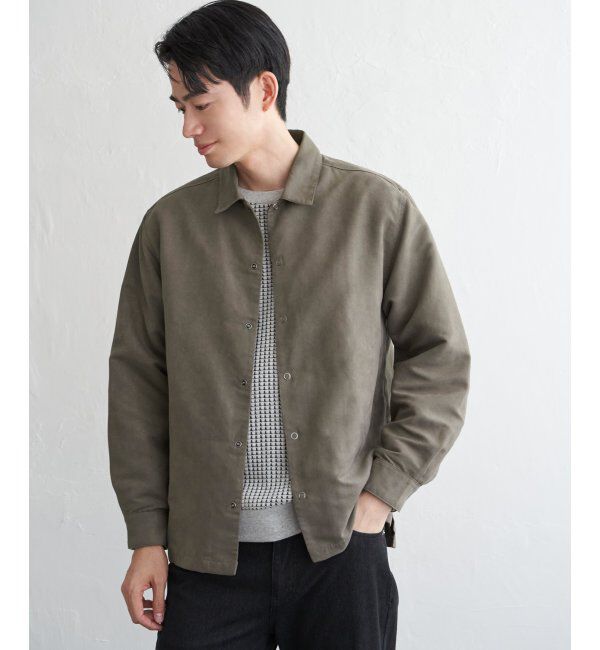 ikka「フェイクスウェードシャウター」|シャツ・ブラウス|