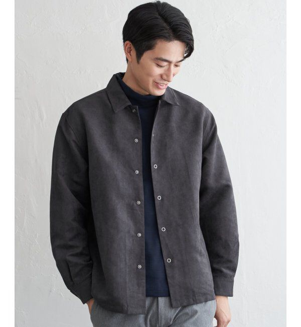 ikka「フェイクスウェードシャウター」|シャツ・ブラウス|