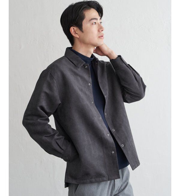 ikka「フェイクスウェードシャウター」|シャツ・ブラウス|