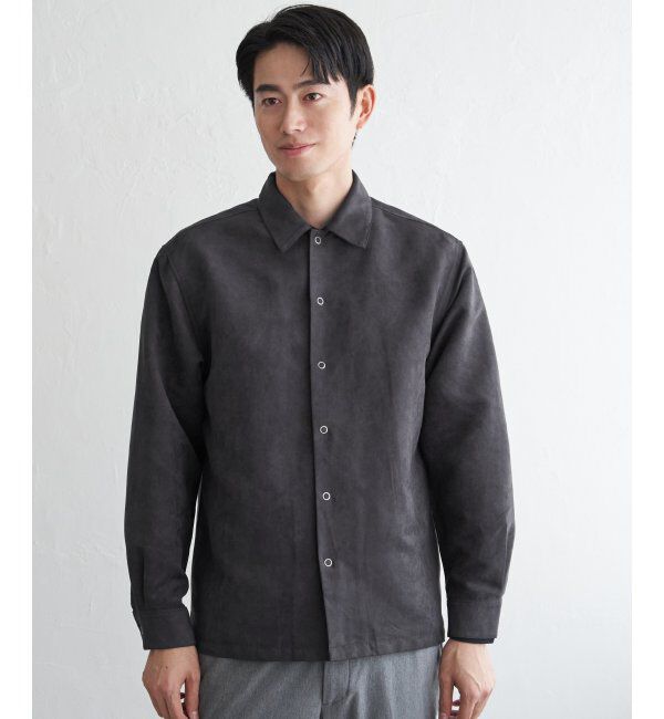 ikka「フェイクスウェードシャウター」|シャツ・ブラウス|