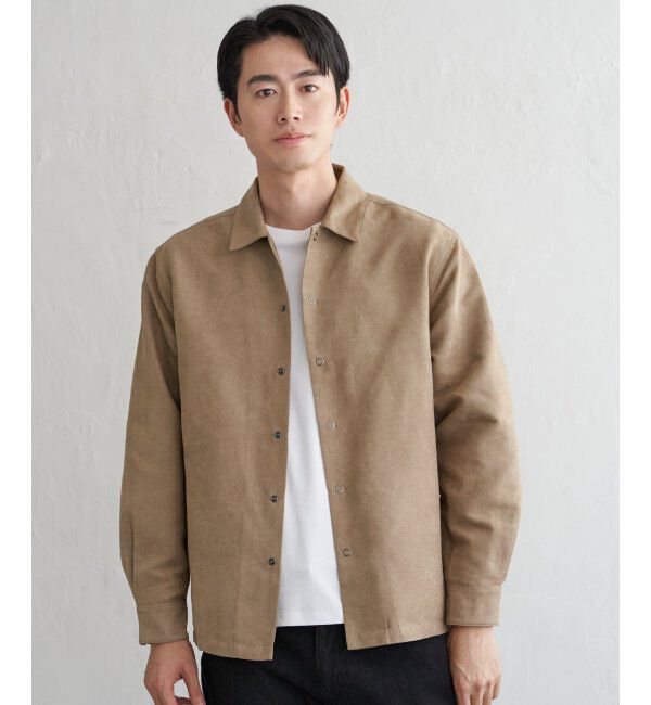 ikka「フェイクスウェードシャウター」|シャツ・ブラウス|