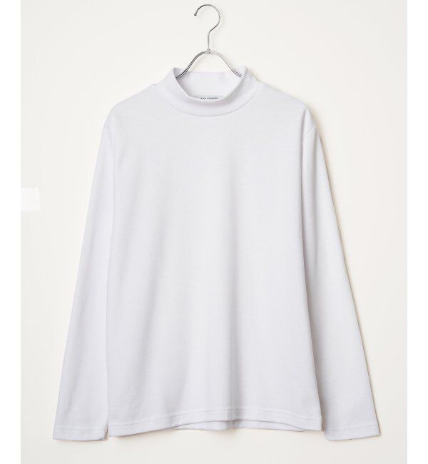 IKKA LOUNGE「ポンチモックネックロンT」|Tシャツ・カットソー|