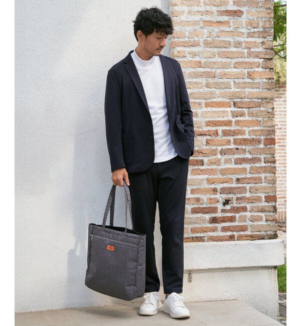 IKKA LOUNGE「ポンチモックネックロンT」|Tシャツ・カットソー|