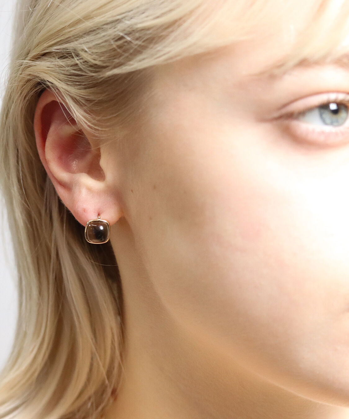  「カラーストーン カボション ピアス | K10YG」|ピアス|