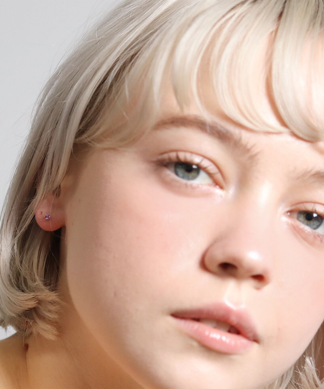  「誕生石 一粒ピアス | K18 」|ピアス|