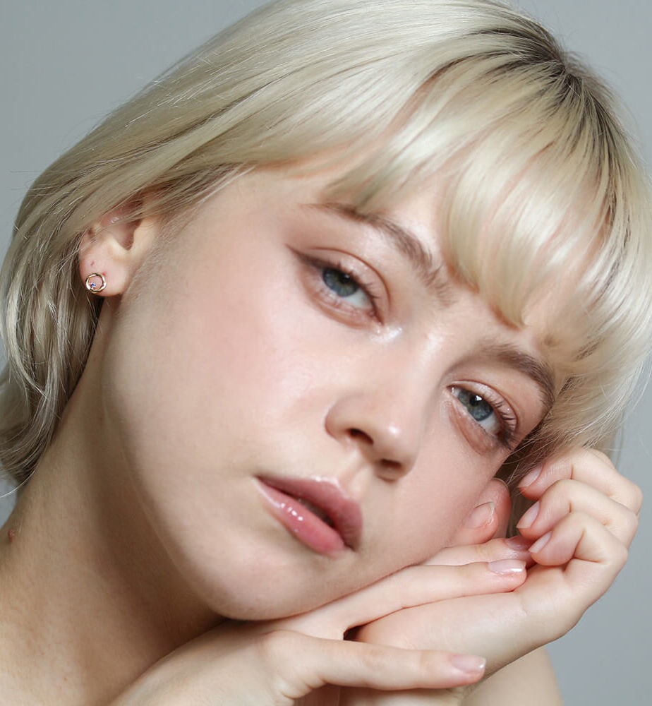  「サファイア ピアス | K10YG」|ピアス|