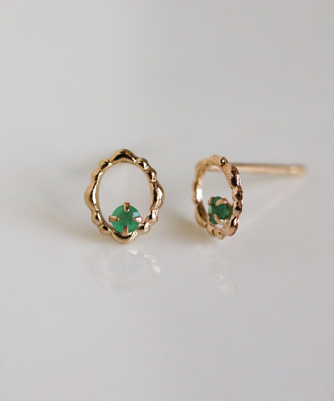  「カラーストーン ピアス | K10YG」|ピアス|