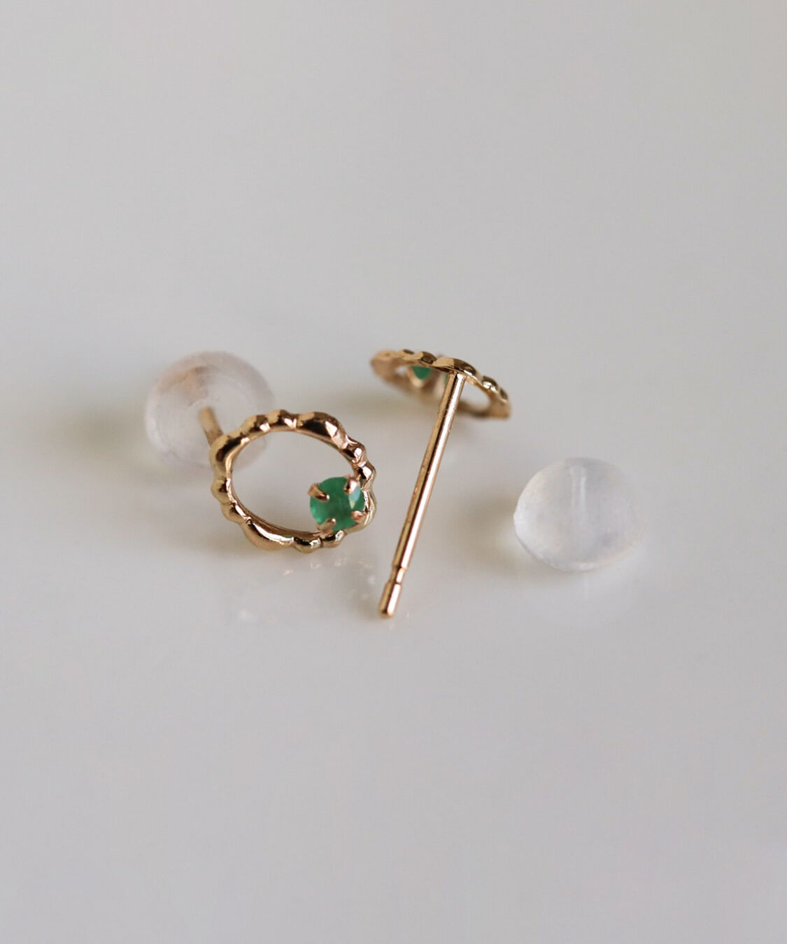  「カラーストーン ピアス | K10YG」|ピアス|