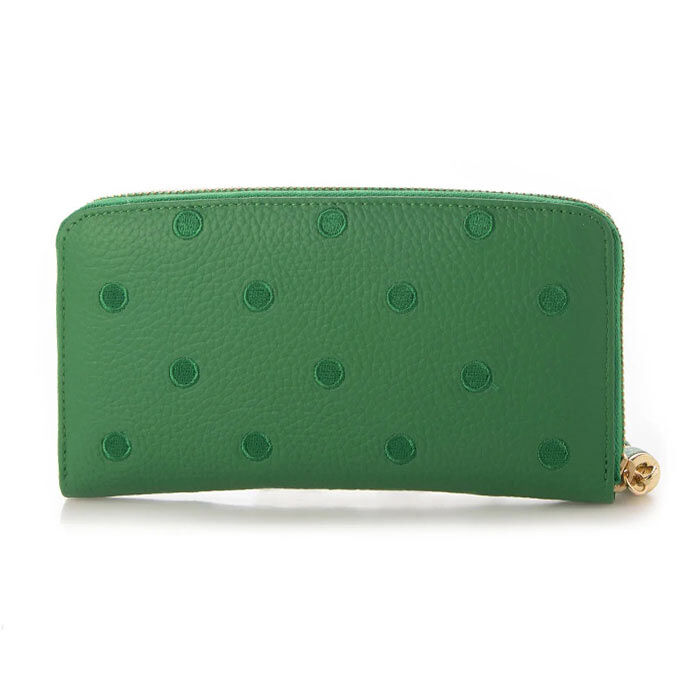 BACKYARD FAMILY「perche ペルケ 財布 08-06-02970 通販 牛革ドット刺繍ラウンド長財布 長財布」|その他|