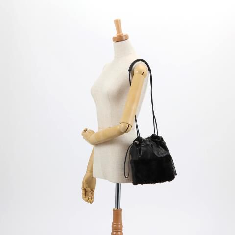 銀座かねまつ「S525535 フェイクファードローコードバッグ」|ショルダー・メッセンジャー|