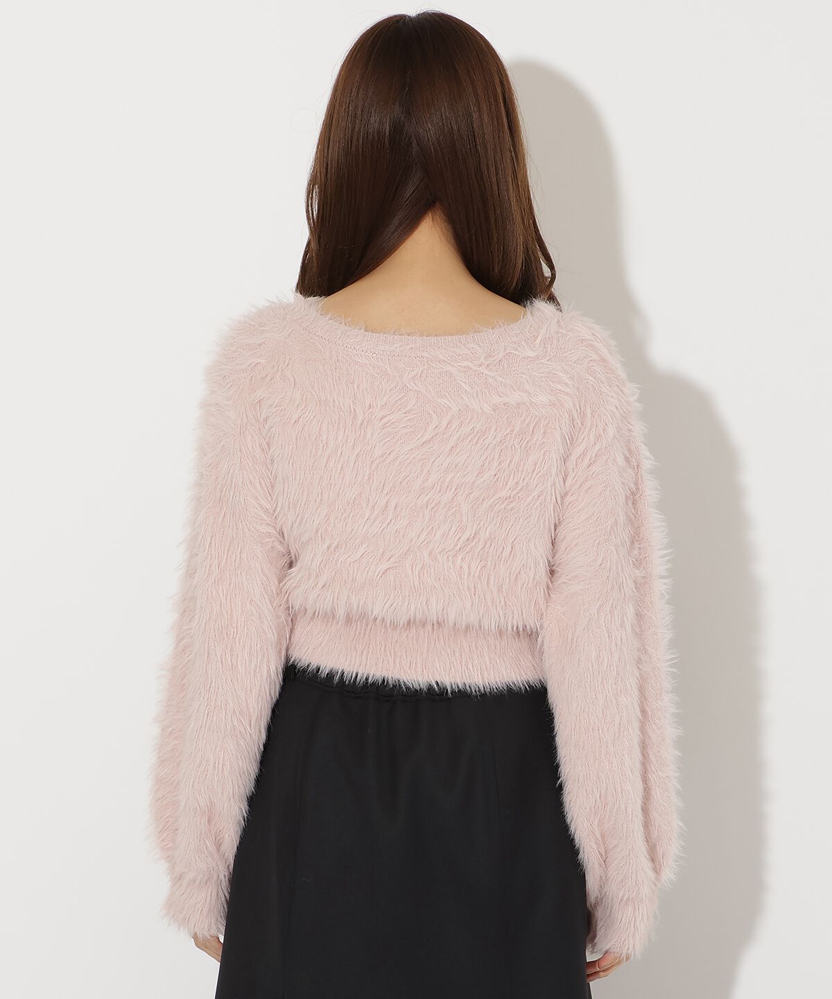 アンドクチュール「ビジューフェザーニットプルオーバー」|ニット・セーター|