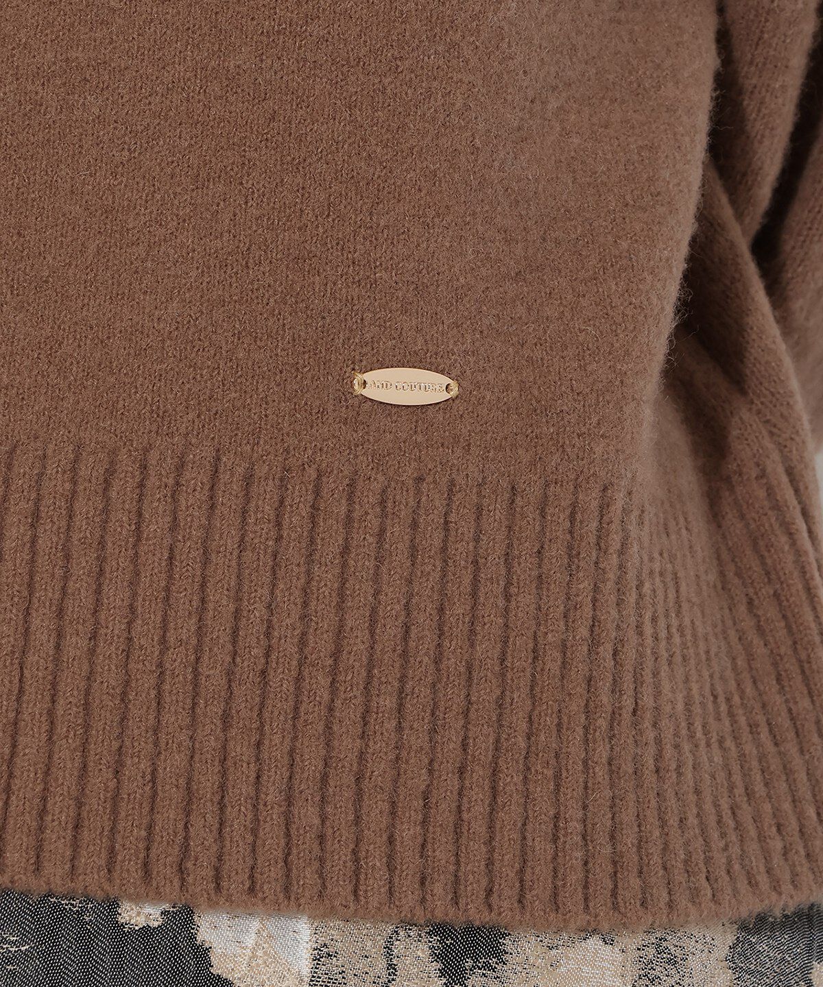 アンドクチュール「ZIPビッグカラープルオーバー」|ニット・セーター|