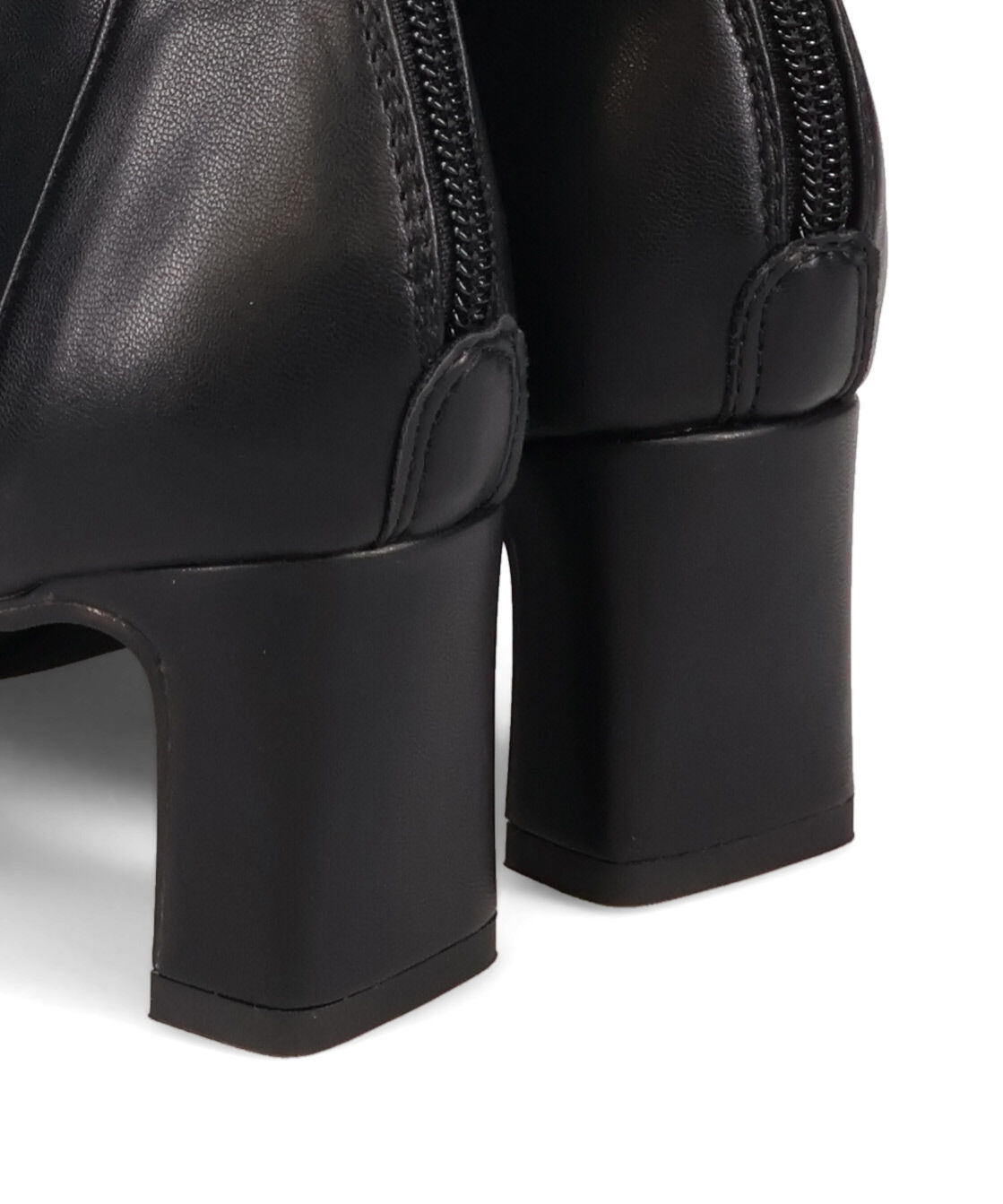 ORiental TRaffic「【 美脚 】 ストレッチ ヒール バックジップ ブーツ / 51423」|ショートブーツ|