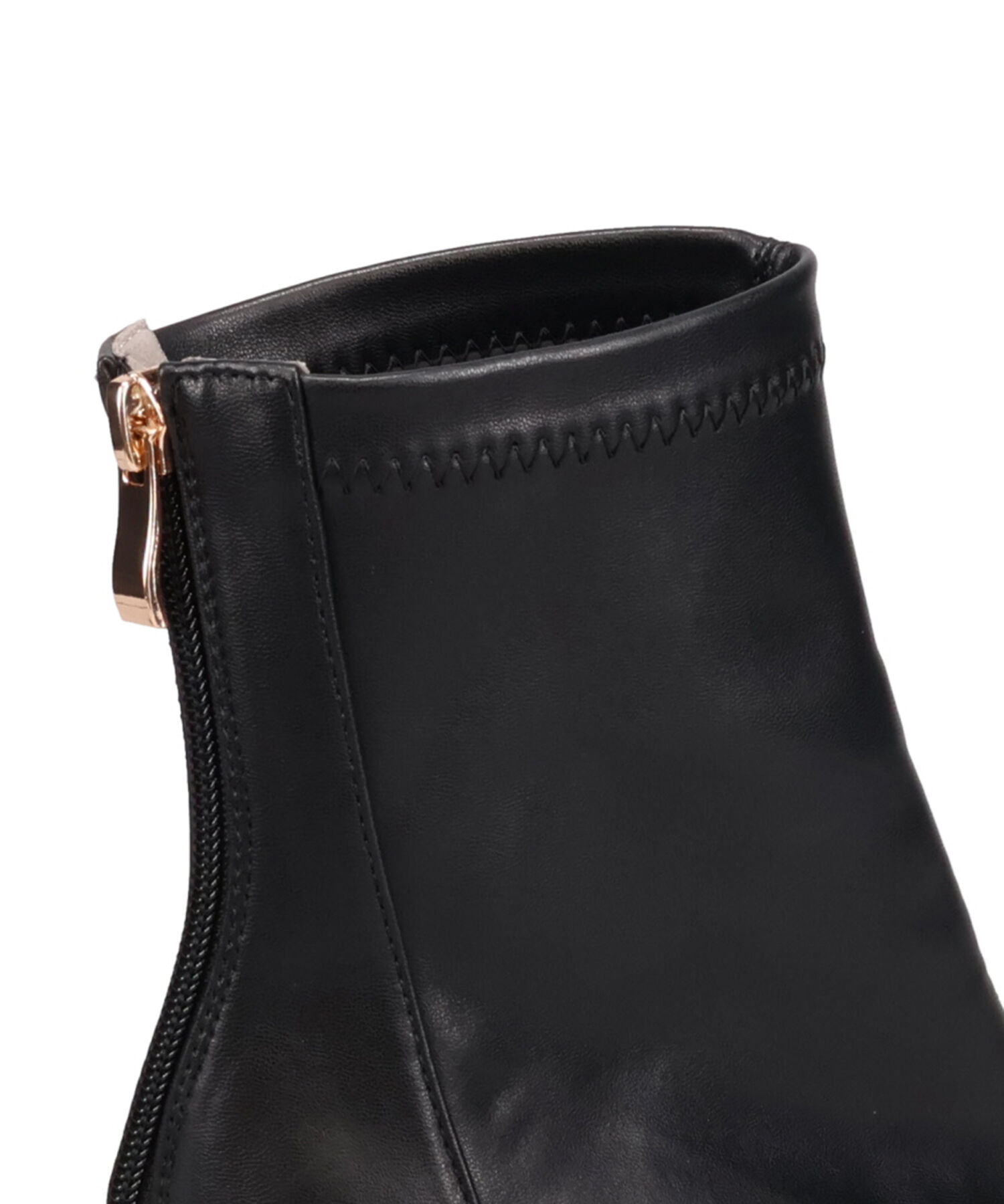 ORiental TRaffic「【 美脚 】 ストレッチ ヒール バックジップ ブーツ / 51423」|ショートブーツ|