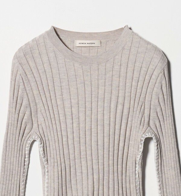 AEWEN MATOPH「＜AEWEN MATOPH＞リブハンドステッチニット」|ニット・セーター|