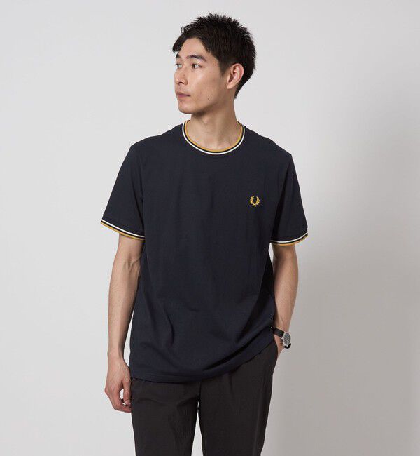 UNITED ARROWS green label relaxing「＜FRED PERRY＞ツインティップ Tシャツ」|Tシャツ・カットソー|NAVY