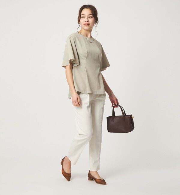 UNITED ARROWS green label relaxing「［size SHORTあり］サラフール タック ブラウス ストレッチ 接触冷感 UVカット」|シャツ・ブラウス|