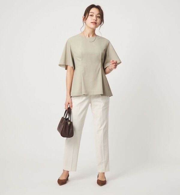 UNITED ARROWS green label relaxing「［size SHORTあり］サラフール タック ブラウス ストレッチ 接触冷感 UVカット」|シャツ・ブラウス|