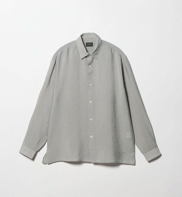UNITED ARROWS green label relaxing「フィブリル ストライプ柄 長袖 ボックス シャツ」|シャツ・ブラウス|