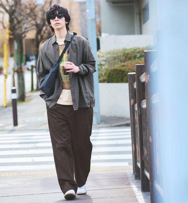 UNITED ARROWS green label relaxing「フィブリル ストライプ柄 長袖 ボックス シャツ」|シャツ・ブラウス|