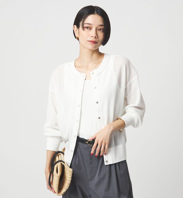 UNITED ARROWS green label relaxing「シアー サーマル 2WAY カーディガン」|カーディガン|