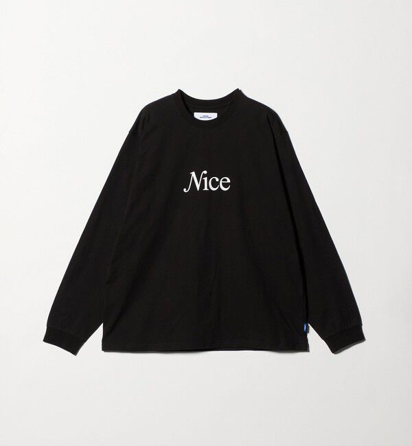 NICE WEATHER「＜NICE WEATHER＞シグネチャーロゴ ロングスリーブTシャツ」|Tシャツ・カットソー|BLACK