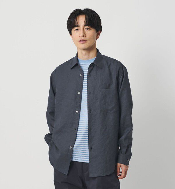 BEAUTY&YOUTH UNITED ARROWS「ライト リネンタッチ レギュラー シャツ FORM TAPERD型」|シャツ・ブラウス|