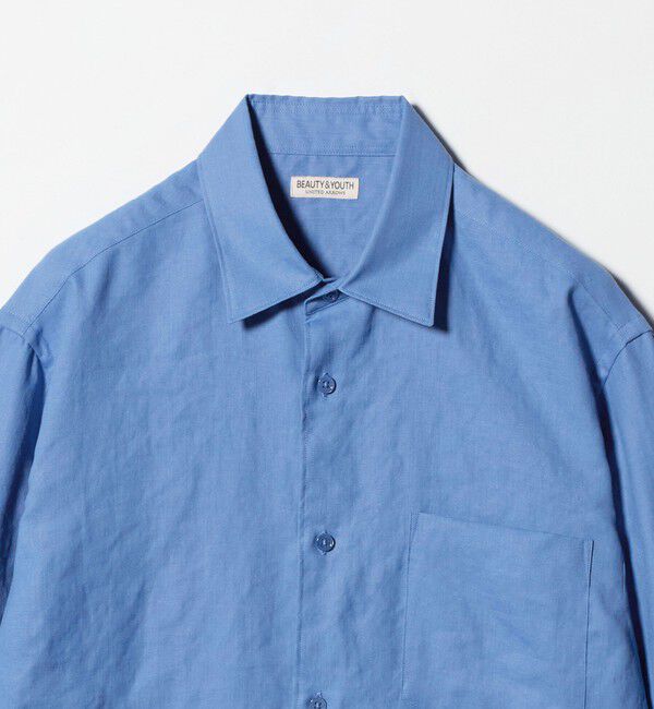 BEAUTY&YOUTH UNITED ARROWS「ライト リネンタッチ レギュラー シャツ FORM TAPERD型」|シャツ・ブラウス|