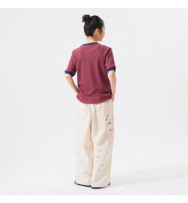 BEAMSBOY「【別注】Healthknit / ワッフル ボーダー Tシャツ」|Tシャツ・カットソー|