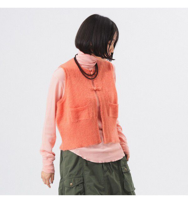 BEAMSBOY「チャイナ ボタン ベスト」|ベスト・ジレ|