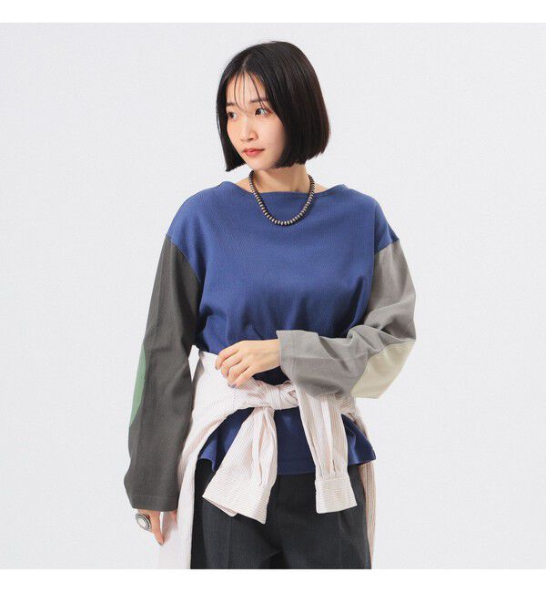 BEAMSBOY「エルボー パッチ バスク ロングスリーブ」|Tシャツ・カットソー|