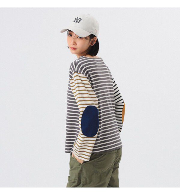 BEAMSBOY「エルボー パッチ バスク ロングスリーブ」|Tシャツ・カットソー|