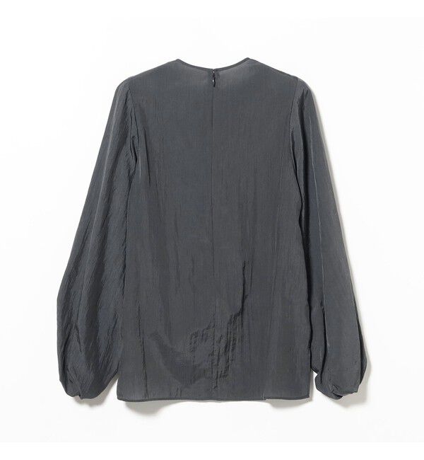 Demi-Luxe BEAMS 「AK+1 / クルーネック リブ ブラウス」|シャツ・ブラウス|